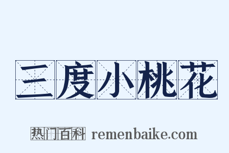 三度小桃花是什么意思的图片